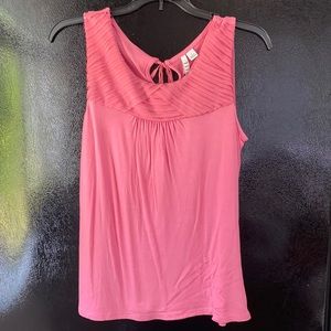 Pink Detailed Tank Top